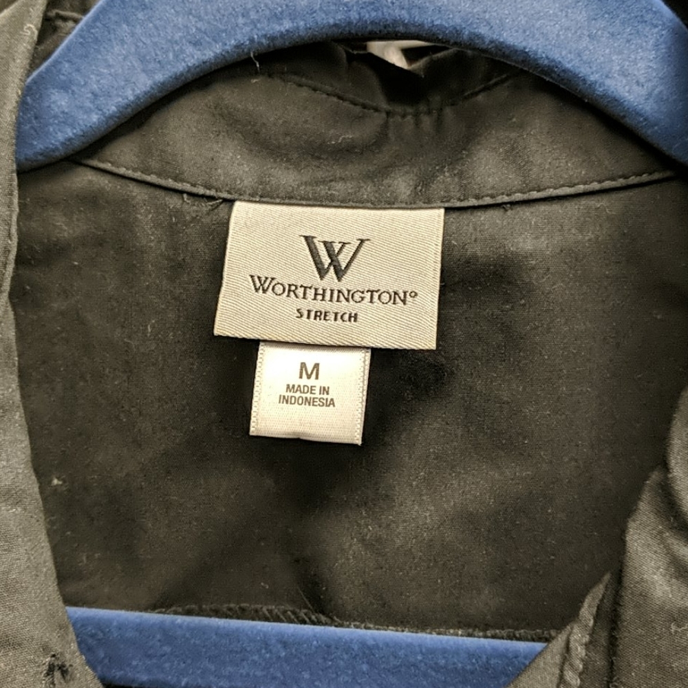 Worthington sleeveless button down M - Picture 2 of 2